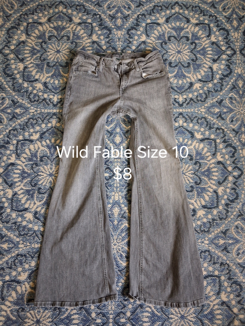wild fable Light Gray Flared Jeans